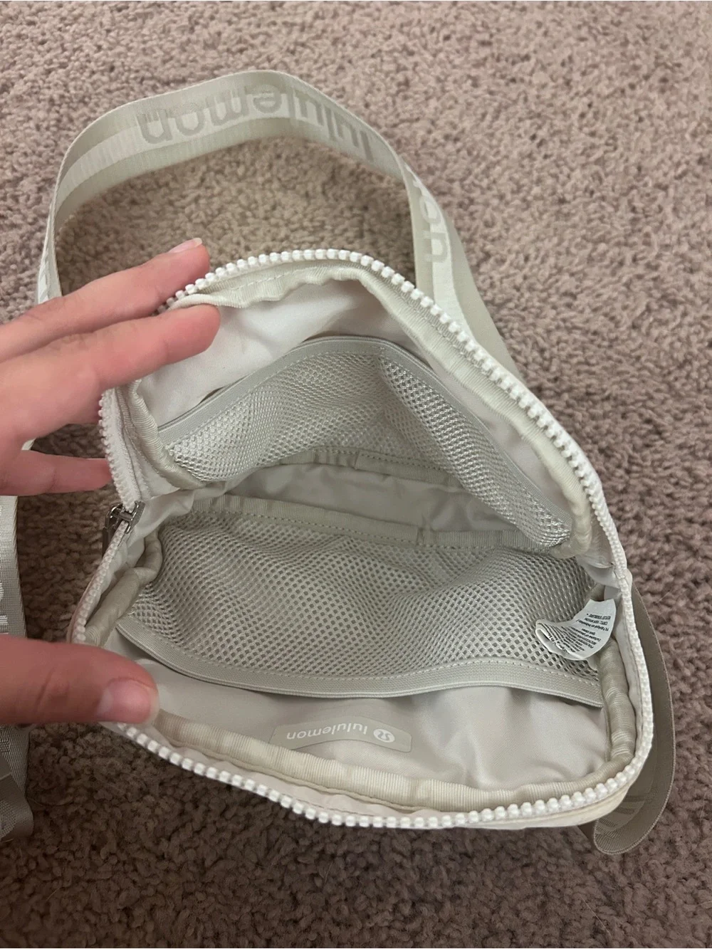 Lululemon White Belt Bag
